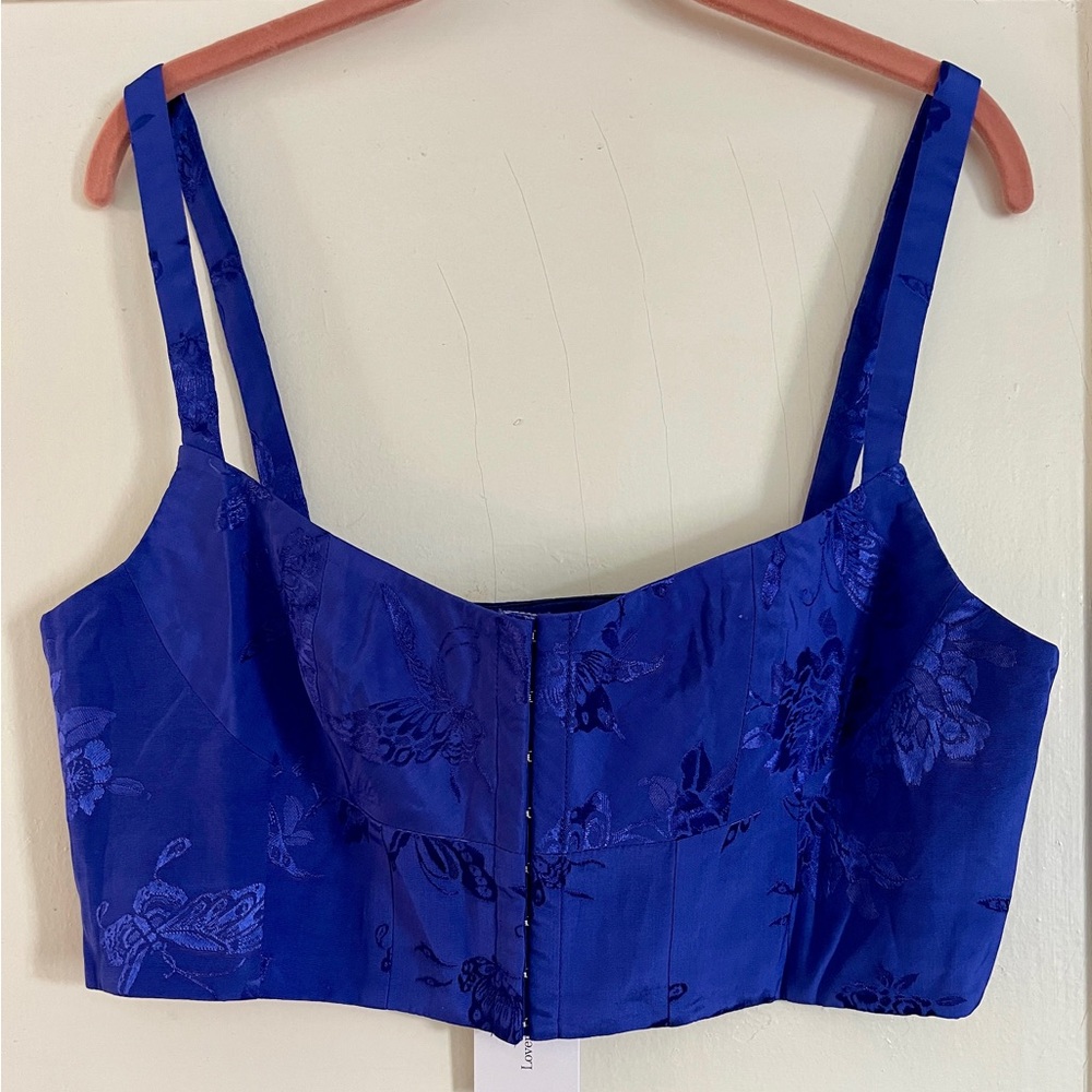 Lovers & Friends Bustier Top, Royal Blue